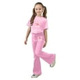thumbnail image 1 of Xmyrz Girl Outfits Pants Set Flare Pants Casual Bow Tie Loose Comfortable Vacation Clothes Sets, 1 of 5