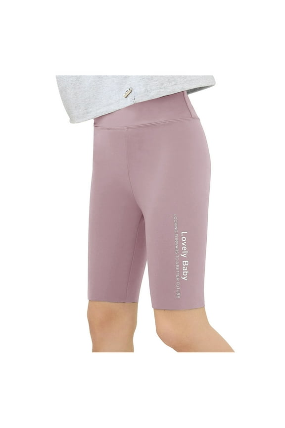 Girls Athletic Shorts Summer Shorts Suitable Fifth Pants Holiday Refreshing Yoga Shorts High Waisted Shorts Cute Shorts