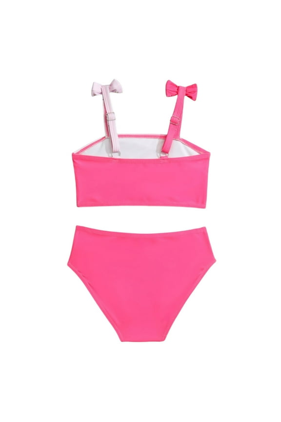 Girls Swimsuit 2Pc Trendy Softable Cut Out Tie-Dye Swim Pool Swimwear Bathing Suits Tankinis Cute Bikinis