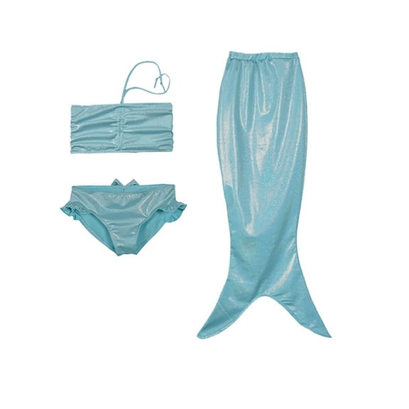 Xmyrz Girls Swimsuit 3 Piece Stylish Comfy Fish Tail Surfing Sweet Swimwear Bathing Suits Tankinis Cute Bikinis