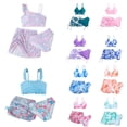 thumbnail image 1 of Xmyrz Girls Swimsuit Tankinis Cute Bikinis Three Piece Lovely Breathable Comfortable Beach Swimwear Swimming Print Bathing Suits, 1 of 4