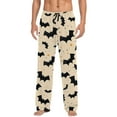 thumbnail image 1 of Xmyrz Halloween High Waisted Pants For Men Comfy Plus Size Drawstring Bat Loungewear Pajamas Pants Pockets Pumpkin Ghost Relaxed Fit Lounge Pants Casual Trouser, 1 of 6