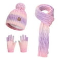 thumbnail image 1 of Xmyrz Kids Winter Scarf Hat Boys Girls Fleece Lined Thermal Knitted Ear Outdoor Cold Weather, 1 of 4