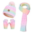 thumbnail image 1 of Xmyrz Kids Winter Scarf Hat Boys Girls Lined Thermal Knitted Ear Outdoor Cold Weather, 1 of 4