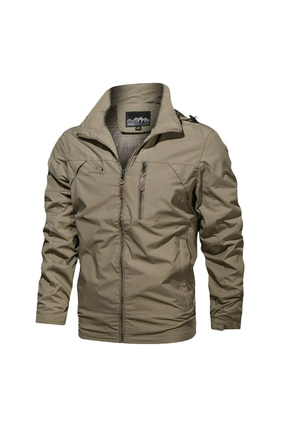 Light Jackets For Men Long Sleeve Windbreaker Plus Size Waterproof Loose Comfort Vacation Men'S Coats Outerwear Jacket
