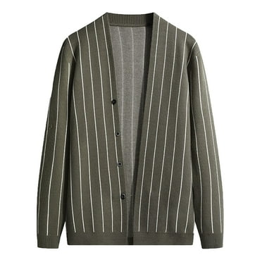 Xmyrz Mens Cardigans Cozy Faddish Solid Loungewear Long Sleeve Jacket Thin Pocket Active Cardigan Casual Tops