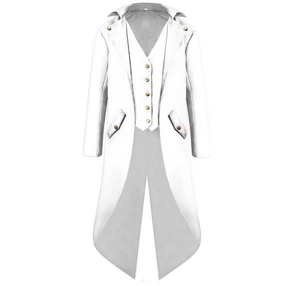 Xmyrz Mens Lightweight Jackets Faddish Vintage Style Tailcoat Gothic Praty Long Sleeve Punk Plus Size Top Coat Outerwear Jacket