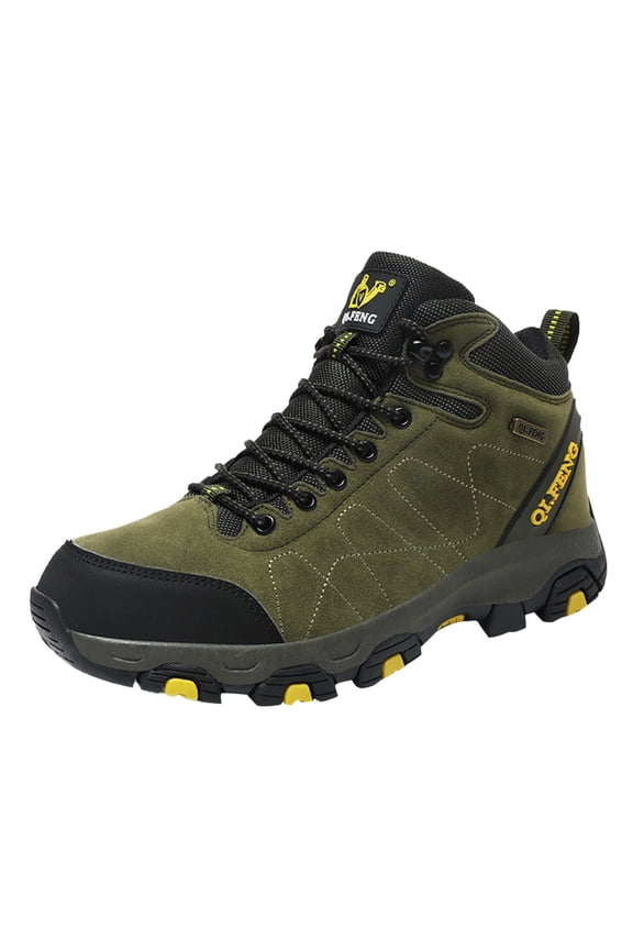 Mens Snow Boots Waterproof Insulated Trendy Climbing Boot Skid Resistant Fitted Daily Wide Calf Boots Winter Boots Mens Shoes