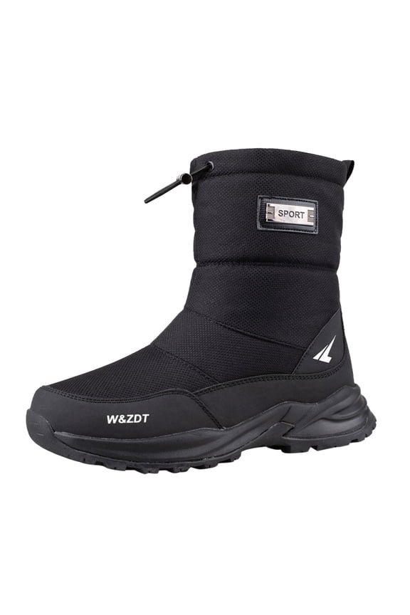 Mens Waterproof Snow Boots Sneakers Leisure Vacation Non- Suitable Wide Calf Boots Winter Boots Mens Shoes