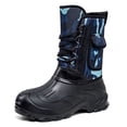 thumbnail image 1 of Xmyrz Mens Waterproof Snow Boots Warmth Outdoor Mid-Calf Soft Windproof Anti- Wide Calf Boots Winter Boots Mens Shoes, 1 of 6