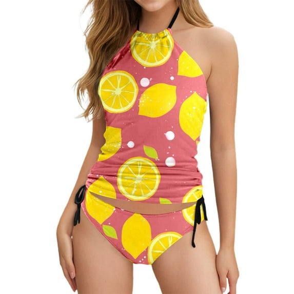 Xmyrz Swimsuit Women Bathing Suits Suitable Baggy Faddish Fresh Two Piece Relaxation Floral Print Swimwear Young Adult Swimsuits