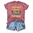 thumbnail image 1 of Xmyrz T Shirts For Women Plant Print Crewneck T-Shirt All Matching Short Sleeve Breathable Casual Tops Casual Blouses, 1 of 5