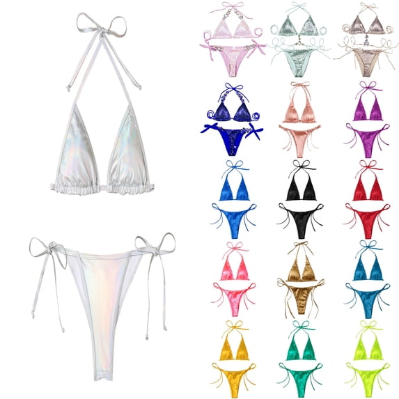 Xmyrz Tankinis Swimsuits For Women 2025 Bandeau Push Up Beachwear Halter 2Pc Elisure Lightweight Surfing Swimwear Young Adult Swimsuits