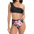thumbnail image 1 of Xmyrz Tankinis Swimsuits For Women 2025 Relaxation Suitable Fresh Floral Two Piece Baggy Faddish Print Swimwear Young Adult Swimsuits, 1 of 5