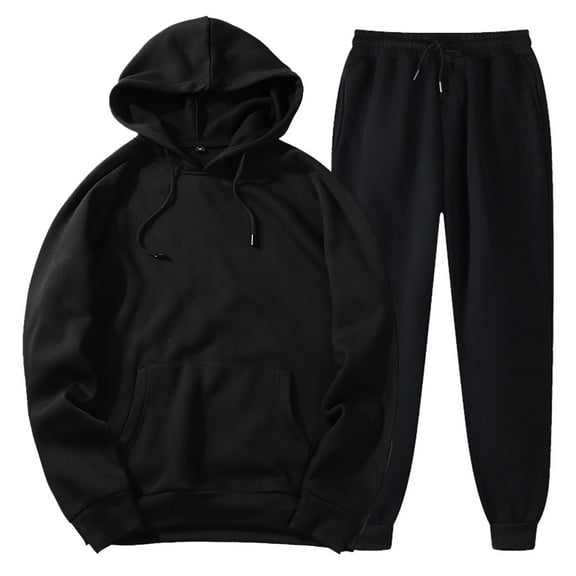 Xmyrz Two Piece Pants Set For Men Athleisure Long Sleeve Solid Outgoing Baggy Brief Style Sweatsuit Outfit Sets Clothes Suit
