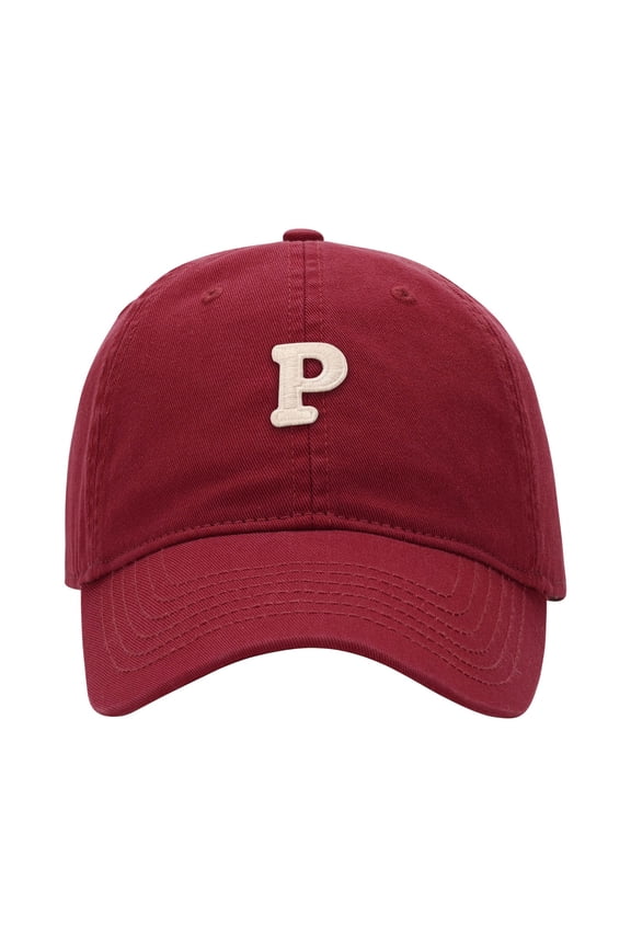 Unisex Summer Baseball Cap Solid Color Cotton Breathable Adjustable Outdoor Sports Sun Protection Curved Brim Hat Brick Red