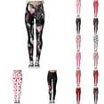 thumbnail image 1 of Xmyrz Valentine's Day Casual Pants For Women Softable Versatile Printed Outdoor Slim Fit Leisure Women Leggings Lightweight Lounge Pants Casual Trouser, 1 of 7