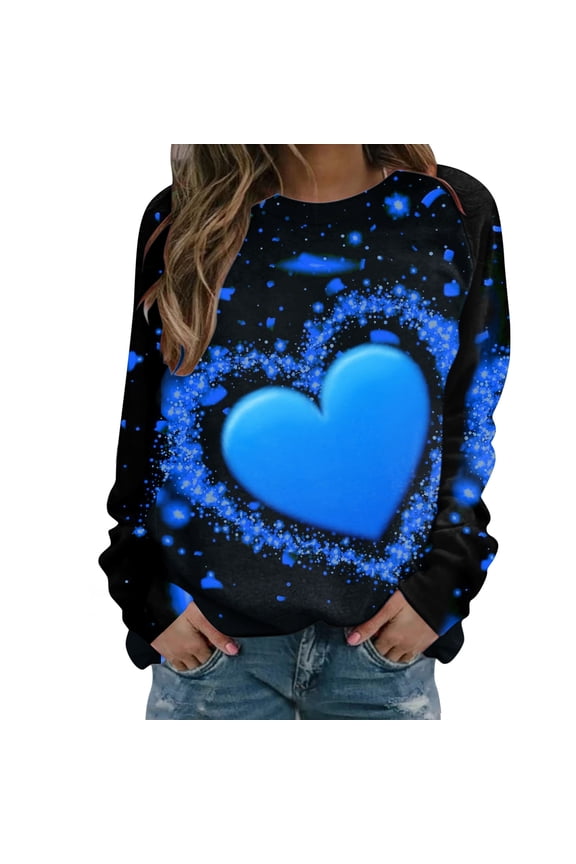 Valentine's Day Womens Winter Hoodies Fitted Heart Breathable Streetwear Pullover Sweatshirt Long Sleeve Cute Hoodies Funny Sweatshirt