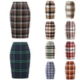 thumbnail image 1 of Xmyrz Women'S Skirts Classic Design Pencil Skirts Plaid Print Midi Skirts Tights Comfortable Going Out Cute Skirts Young Adult Skirts, 1 of 7