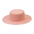 thumbnail image 1 of Xmyrz Womens Fashion Casual Sun Hat Felt Flat Top Brim Breathable Lightweight Outdoor Travel Bucket Hat Summer Pink, 1 of 4