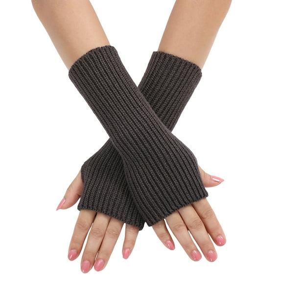 Xmyrz Womens Gloves For Cold Weather Fall Trendy Knit Fingerless Gloves Convertible Comfortable Warm Gloves Mittens