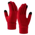 thumbnail image 1 of Xmyrz Womens Gloves Screen Gloves Thickened Riding Knitted Wool Comfortable Warm Gloves Mittens, 1 of 5