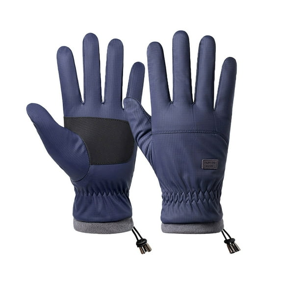 Xmyrz Womens Gloves Thickened Waterproof Knitted Cycling Fleece-Lined Touch Screen Gloves Warm Gloves Men Mittens