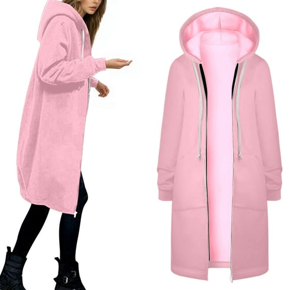 Xmyrz Womens Lightweight Jackets Refreshing Pocket Large Size Zipped Daily Long Sleeve Cardigan Comfort Top Coat Outerwear Jacket