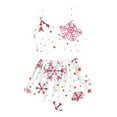 thumbnail image 1 of Xmyrz Womens Pajama Sets 2Pc Cartoon Print Lovely Skin-Friendly Stylish Christmas Sleeveless Loungewear Sleepwear Pj Clothing Suits, 1 of 4