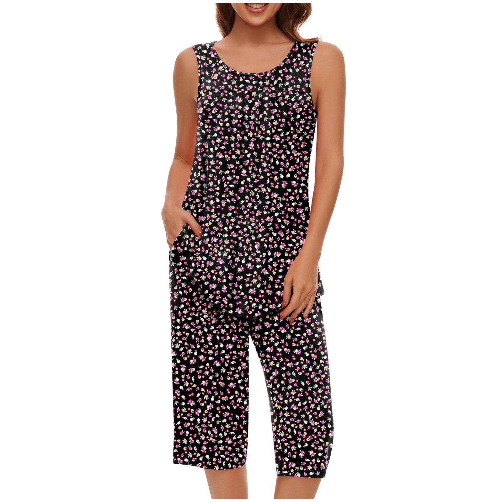 Xmyrz Young Adult Outfits Sets Women Shorts Set Recreation Tank