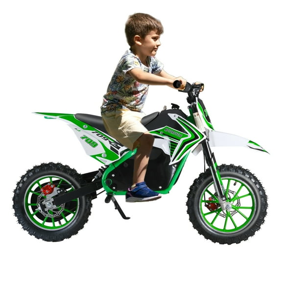 Xnigf 36V 350W Electric Dirt Bike, 25KM/H Off-Road Motorcycle with 10-Inch Tires & Disc Brake, 3-Speed Settings for Outdoor Riding