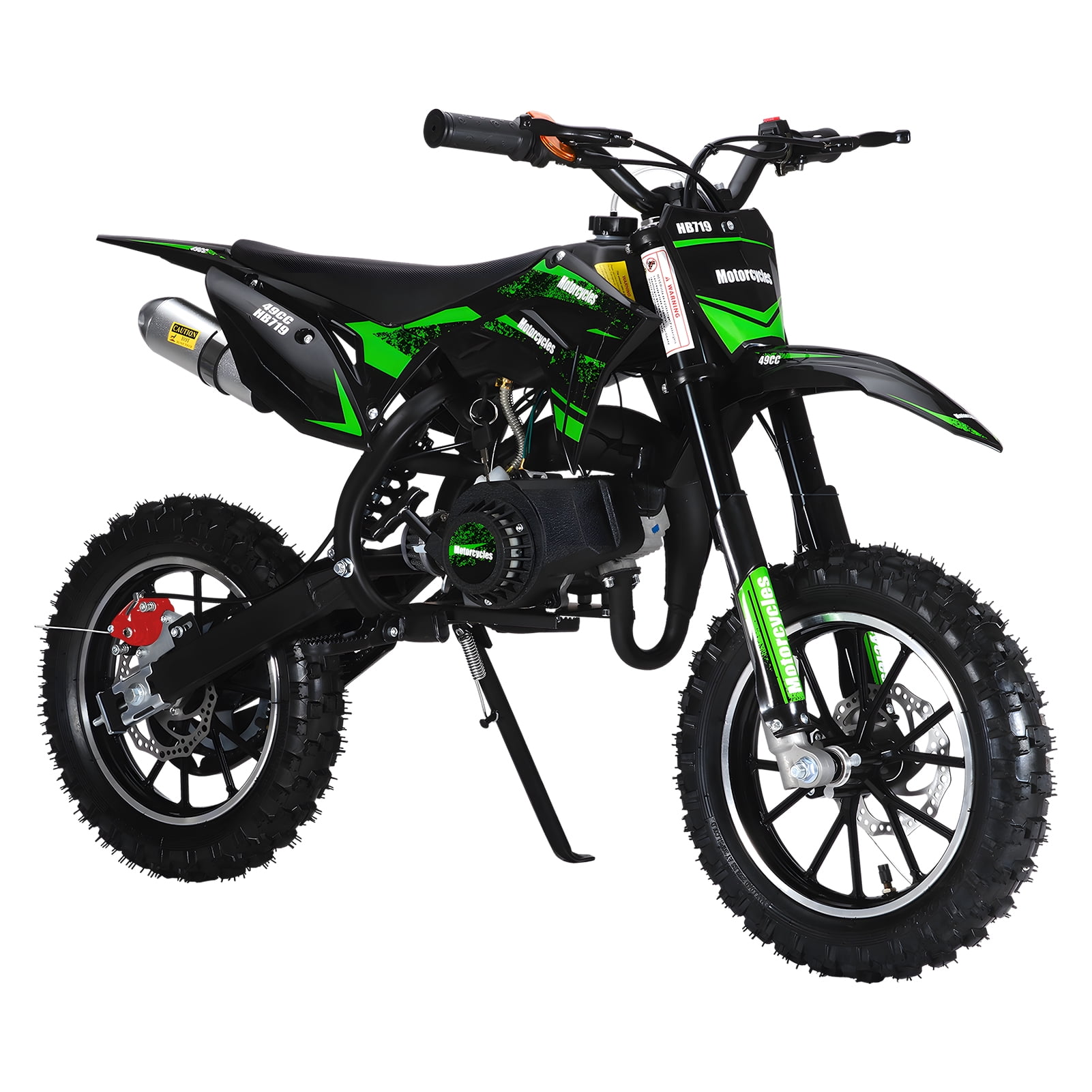 Xnigf 49cc 2-Stroke Dirt Bike, Off-Road Motorcycle with Dual Disc