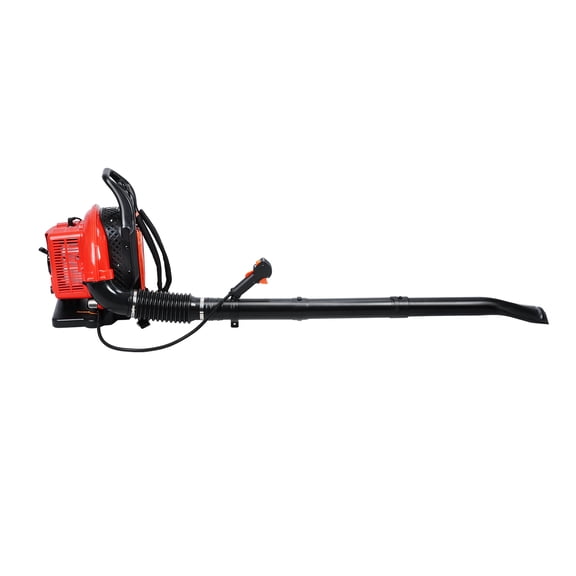 Xnigf Backpack Leaf Blower, 63CC Gas Powered Leaf Blower, 665CFM 2-Stroke Snow Blower for Lawn Care Street Cleaning (Red)