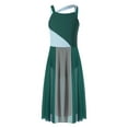 thumbnail image 1 of Xnihocha Ballet Dress for Girls Lyrical Dance Costume Sleeveless Modern Contemporary Dancewear Dark Green 10, 1 of 5