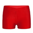 thumbnail image 1 of Xnihocha Girls Boys Athletic Shorts Stretchy Yoga Cheer Bike Dance Gymnastics Shorts Leggings Red-A 3, 1 of 5