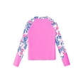 thumbnail image 1 of Xnihocha Girls Rash Guard Shirt Long Sleeve UPF 50+ Water Beach Sport Swim Shirt Pool Bathing Tops White 10, 1 of 5