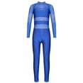 thumbnail image 1 of Xnihocha Girls Sparkle Long Sleeve Leotards for Gymnastics Dancing Ballet Bodysuit Full Unitards Royal Blue 10, 1 of 6