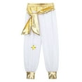thumbnail image 1 of Xnihocha Kids Boys Arabian Prince Costume Elastic Waist Harem Pants Halloween Cosplay Dress Up White 4, 1 of 5