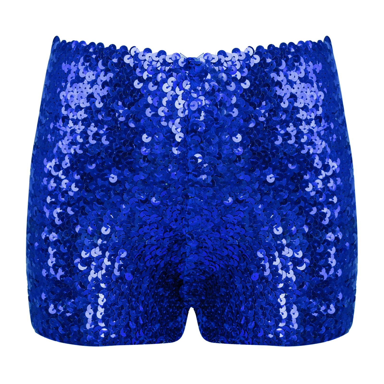 Xnihocha Kids Boys Girls Sequins Jazz Hip Hop Dance Shorts Sparkly