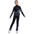 thumbnail image 1 of Xnihocha Kids Girls Figure Ice Skating Suit Warm Jacket and Pants Set 2 Piece Sport Dance Outfits Tracksuit Blue 14, 1 of 7