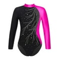 thumbnail image 1 of Xnihocha Kids Girls Sparkly Gymnastic Leotard Unitard Ballet Dance Bodysuit Outfit Rose 6, 1 of 4