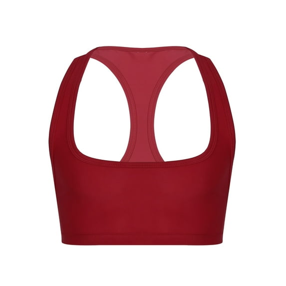 Xnihocha Mens Sleeveless Y Back Muscle Half Tank Top Vest Tee Tshirts Solid color Crop Tops Underwear Red XXL