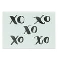 thumbnail image 1 of Xo Cutting Board, Hugs and Kisses Letters Written Classic Old Fashioned Calligraphy Romance Print, Decorative Tempered Glass Cutting and Serving Board, Large Size, Black and White, by Ambesonne, 1 of 1