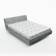 thumbnail image 1 of Ambesonne Geometric Fitted Sheet, Monochrome Colors Minimal, Full Size, White and Black, 1 of 2