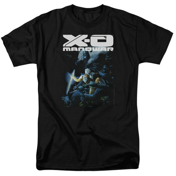 Xo Manowar By The Sword S/S Adult 18/1 T-Shirt Black