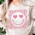 thumbnail image 1 of XoXo Smiley Face Sweatshirt, Valentine Gift for her, 1 of 2