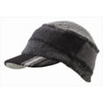 thumbnail image 1 of Xob  Knit Cap Standard Visor - Black & Grey, Medium-Large, 1 of 1