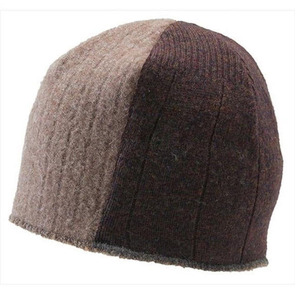 Xob Trio Beanie - Brown & Tan, Medium-Large