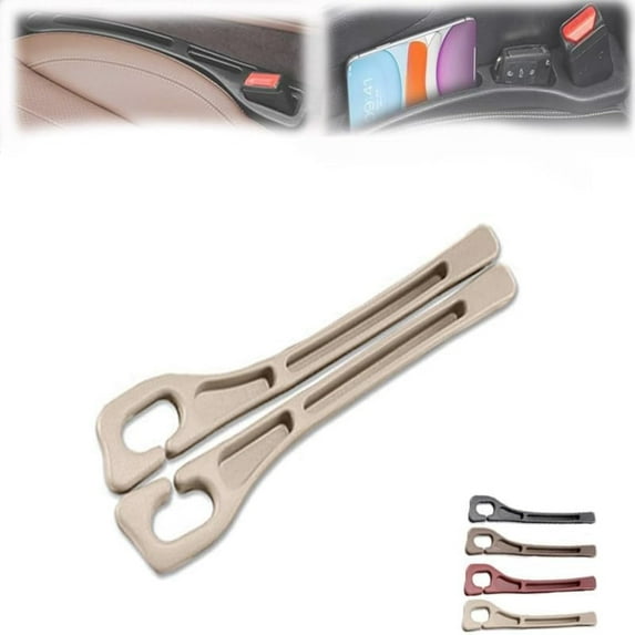 Xocfar No Drop Seat Guard, New Car Seat Side Gap Filler, Seat Gap Fillers for All Cars, Seat Gap Fillers for All Cars, Prevents Items from Falling, Easy to iInstall (Yellow)