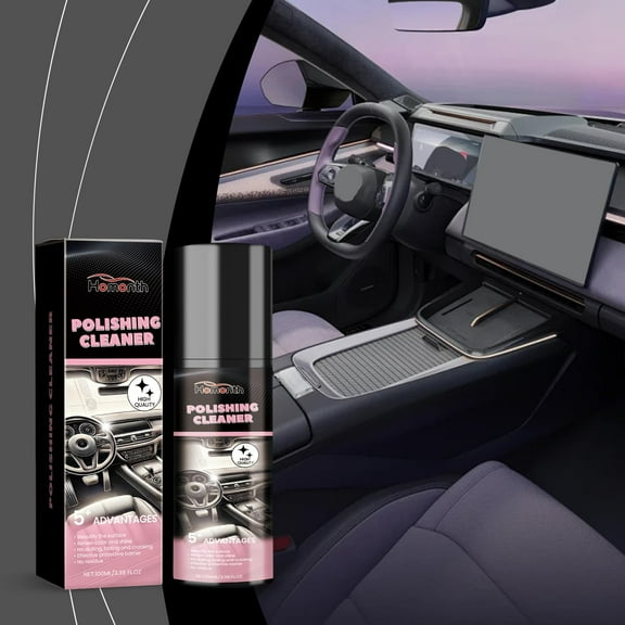 Xocfar Polishing Cleaner Car Interior, 3.38 FL OZ Total Car Interior Detailing Cleaner, Interior Detailer Spray, Protective Interior Cleaner, Car Detailing Spray for Vehicle